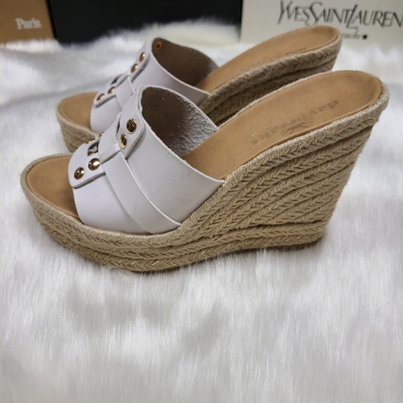 Daybreaks white wedge sandals - Picture 7 of 16